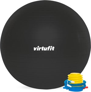 VirtuFit Anti-Burst Exercise Ball Pro - Black - 75 cm