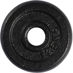 VirtuFit Cast iron weight plate 30 mm - 1.25 kg - Black
