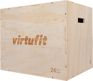 VirtuFit Wooden Plyo Box 3-in-1 - 50 x 60 x 75 cm