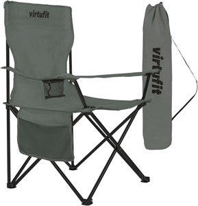 VirtuFit Foldable Camping Chair - Grey