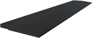 Flow Fitness Ramp Profile for Rubber Tiles â€“ 100 x 20 x 2 cm â€“ Black