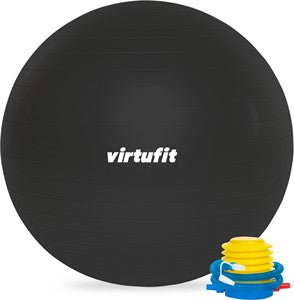 VirtuFit Anti-Burst Exercise Ball Pro - Black - 55 cm