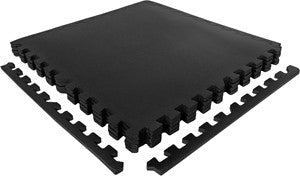 VirtuFit Fitness Puzzle Mat â€“ 4-Piece Floor Mat â€“ 120Ã—120 cm â€“ Black
