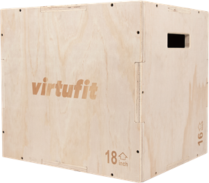 VirtuFit Wooden Plyo Box 3-in-1 - 40 x 45 x 50 cm