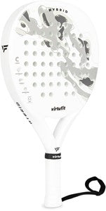 VirtuFit Hybrid Padel Racket - White - Grey