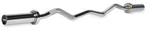 VirtuFit Olympic EZ Curl Bar - Barbell - 120 cm