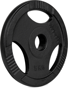 VirtuFit Olympic Cast Iron Weight Plate - 50 mm - 5 kg