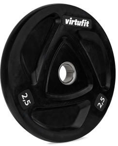 VirtuFit Olympic Rubber Weight Plate - 50 mm - 2,5 kg