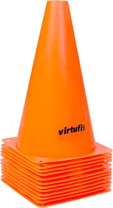 VirtuFit Cones Set - 23 cm - 12 Pieces - Orange