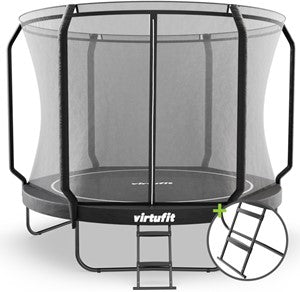 VirtuFit Premium Trampoline with Safety Net - Black - 305 cm