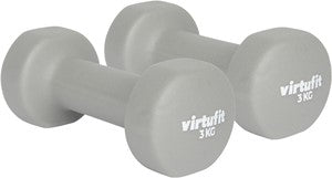 VirtuFit Vinyl Dumbbell Set Pro - 2 x 3 kg